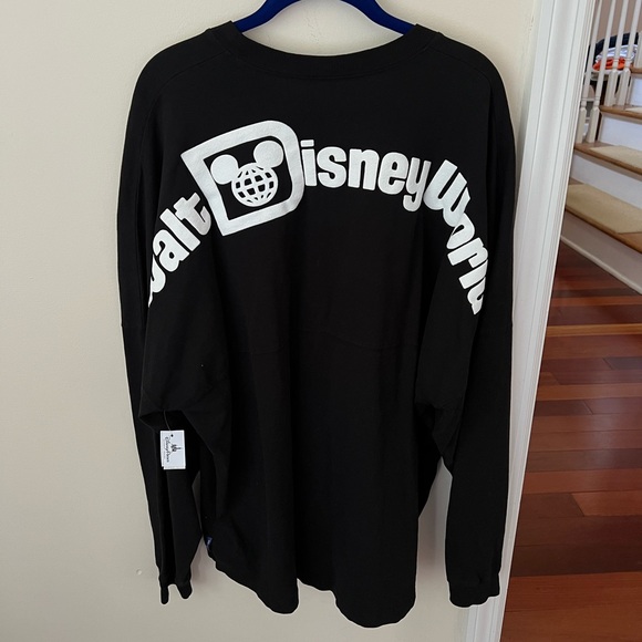 Unisex Walt Disney World Black and White Long Sleeve Spirit Jersey - Brand New - Picture 3 of 5